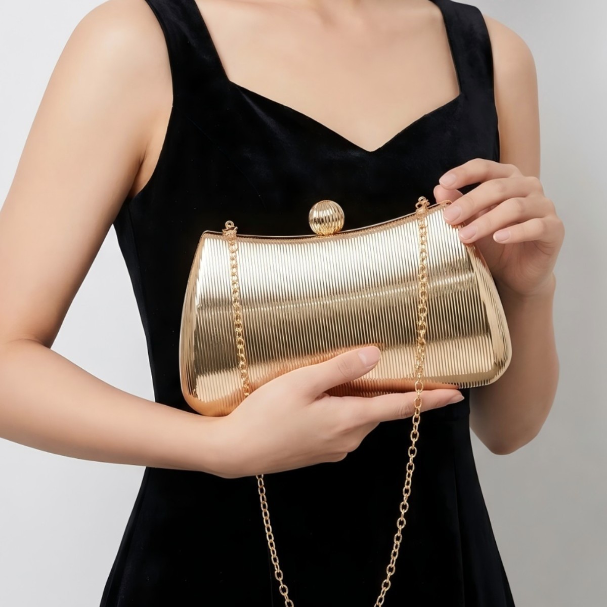 Luxury Bags Gold - حقيبة يد نسائية أنيقة وعصرية، حقيبة