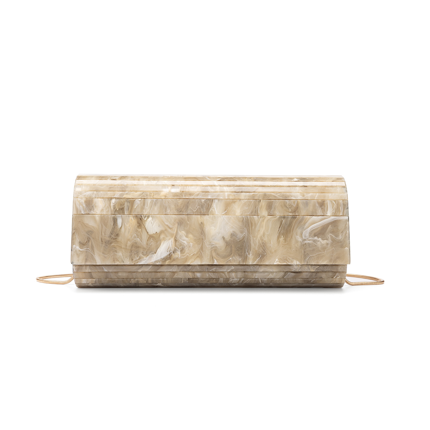 Luxury Bags Gold - حقيبة يد أنيقة مزينة بشرائط من