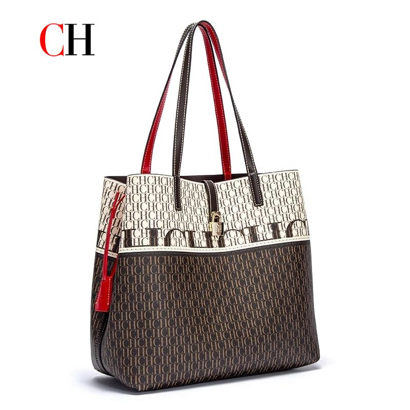 Luxury Bags Online - حقيبة يد نسائية CH كبيرة السعة،