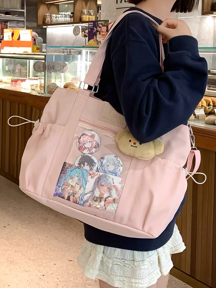 Canvas Tote Designer - JIAERDI Y2k Harajuku تصميم المرأة حمل