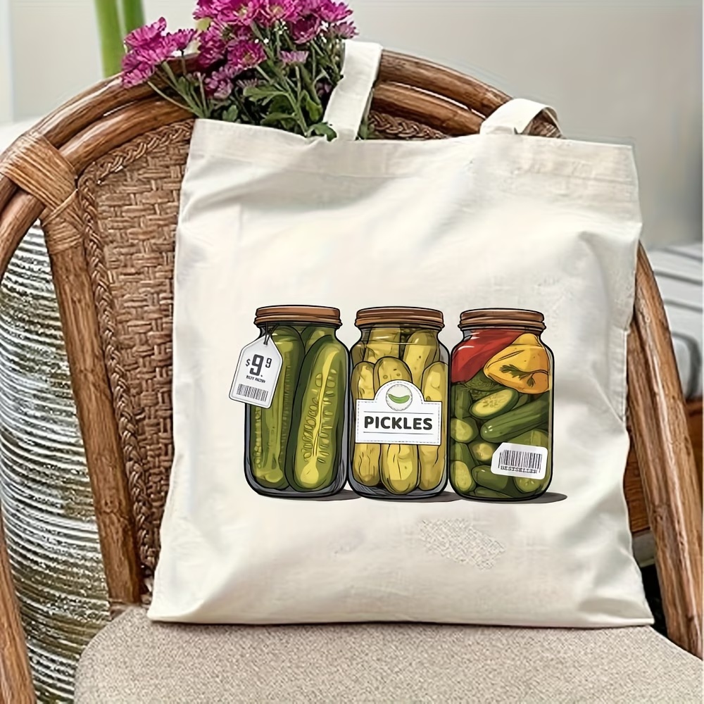 Canvas Tote Designer - حقيبة حمل كبيرة السعة من القماش