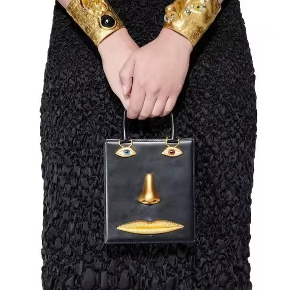 حقيبة وجه نسائية جديدة عالية ا - مراجعة Luxury Bags Gold وسعره