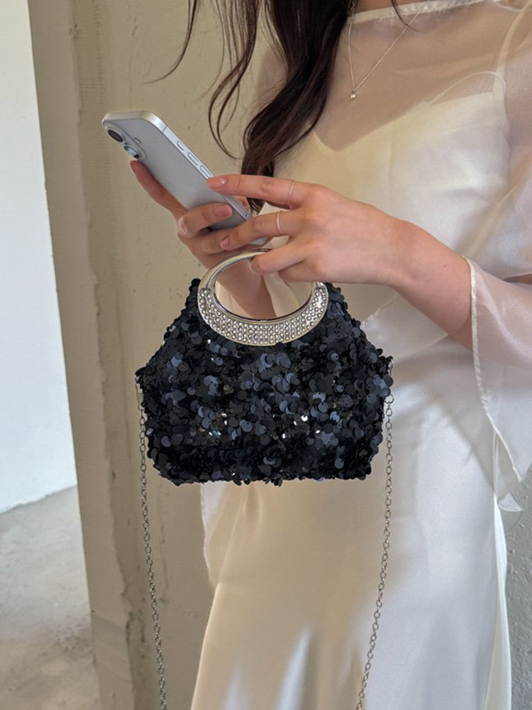 حقيبة سهرة فاخرة مزينة بالترتر - مراجعة Luxury Bags 2026 Trends وسعره