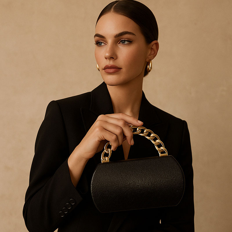 فاخر الذهب مشبك معدني صندوق مخ - مراجعة Luxury Bags Gold وسعره