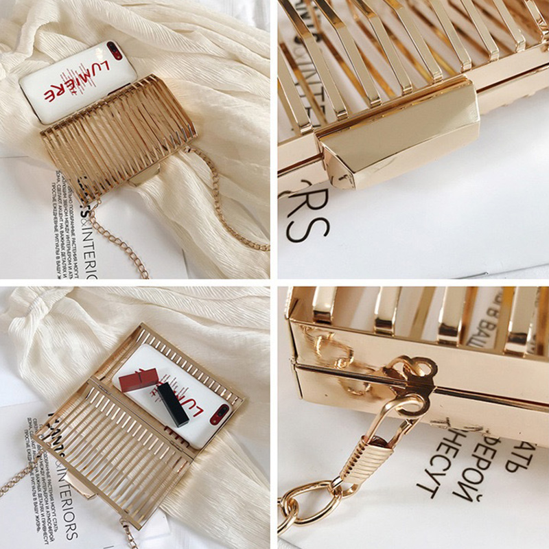 سلسلة ذهبية حقائب كروسبودي للن - مراجعة Luxury Bags Gold وسعره
