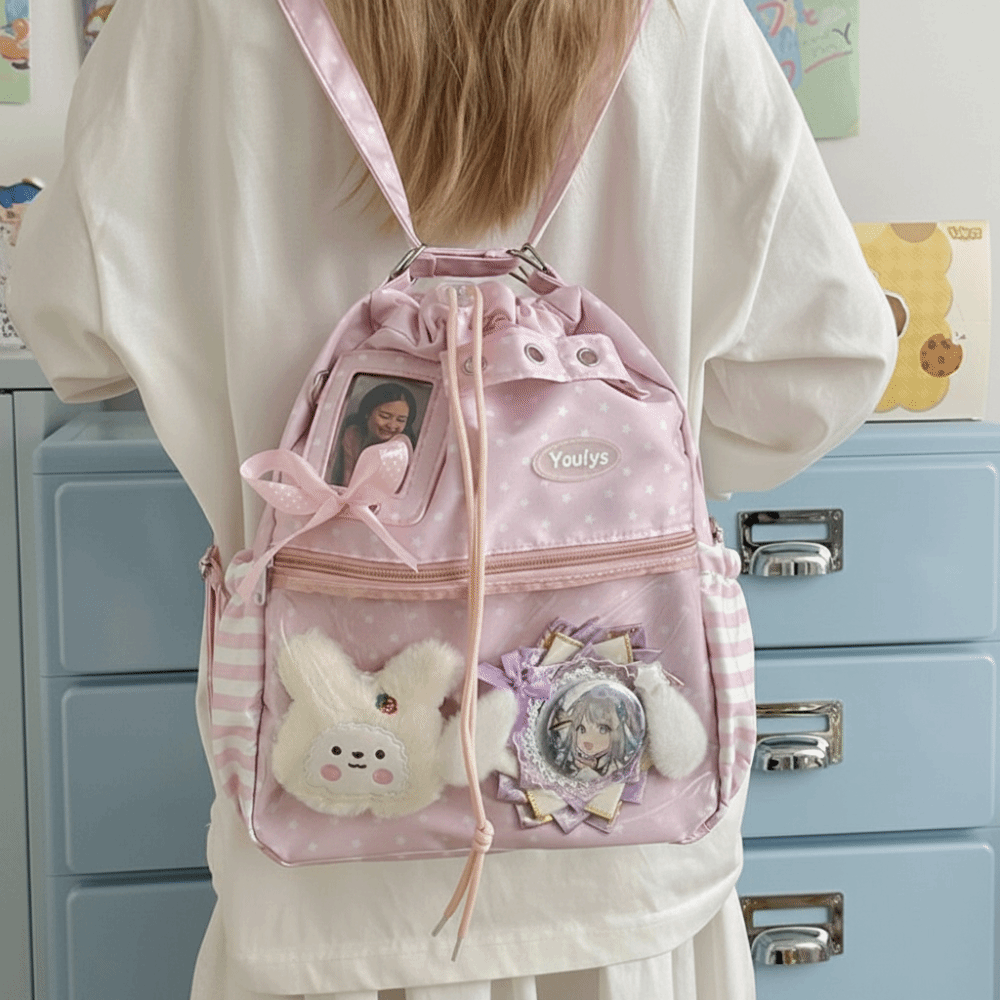 حقيبة ظهر إيتا بنمط منقط لطيف  - مراجعة Canvas Tote Designer وسعره