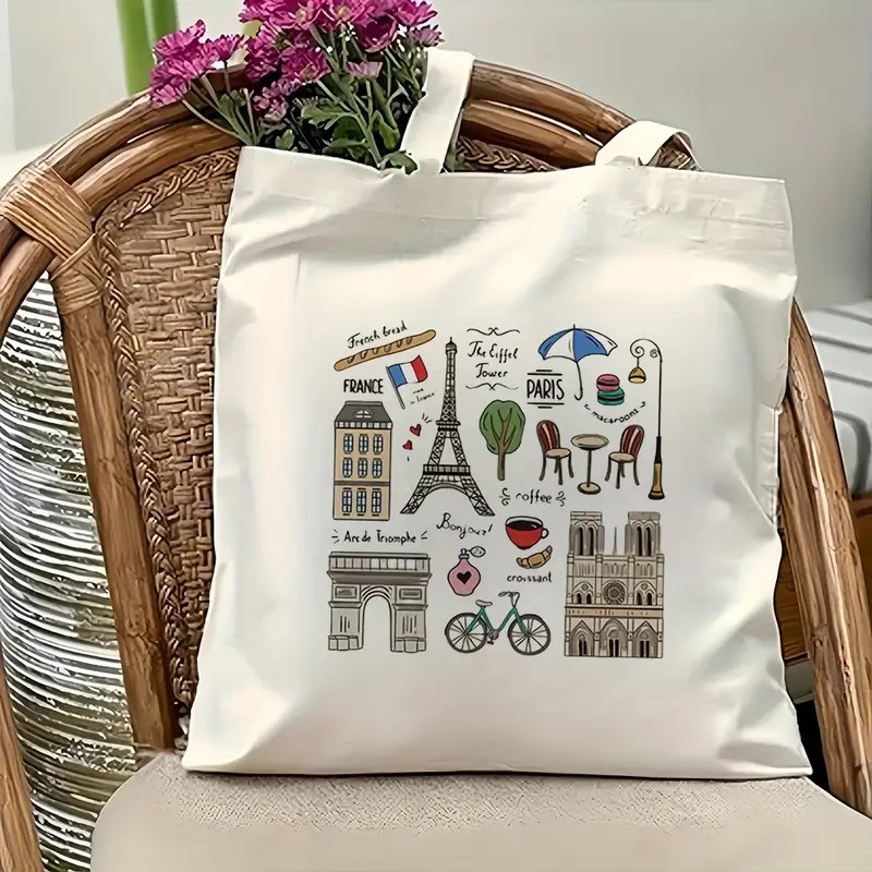 حقيبة سفر باريسية للنساء، حقيب - مراجعة Canvas Tote Designer وسعره