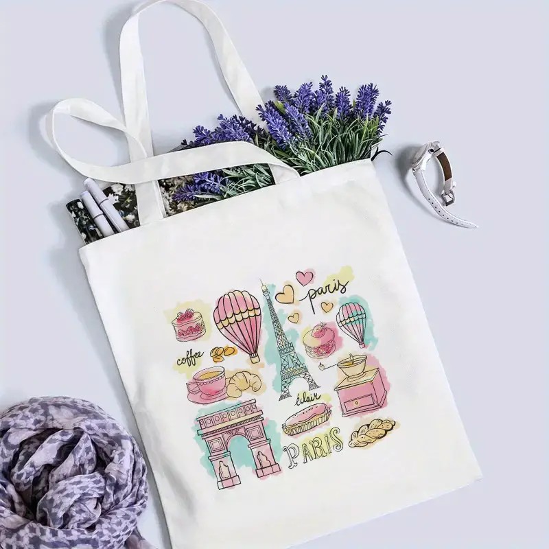 حقيبة سفر باريسية للنساء، حقيب - مراجعة Canvas Tote Designer وسعره