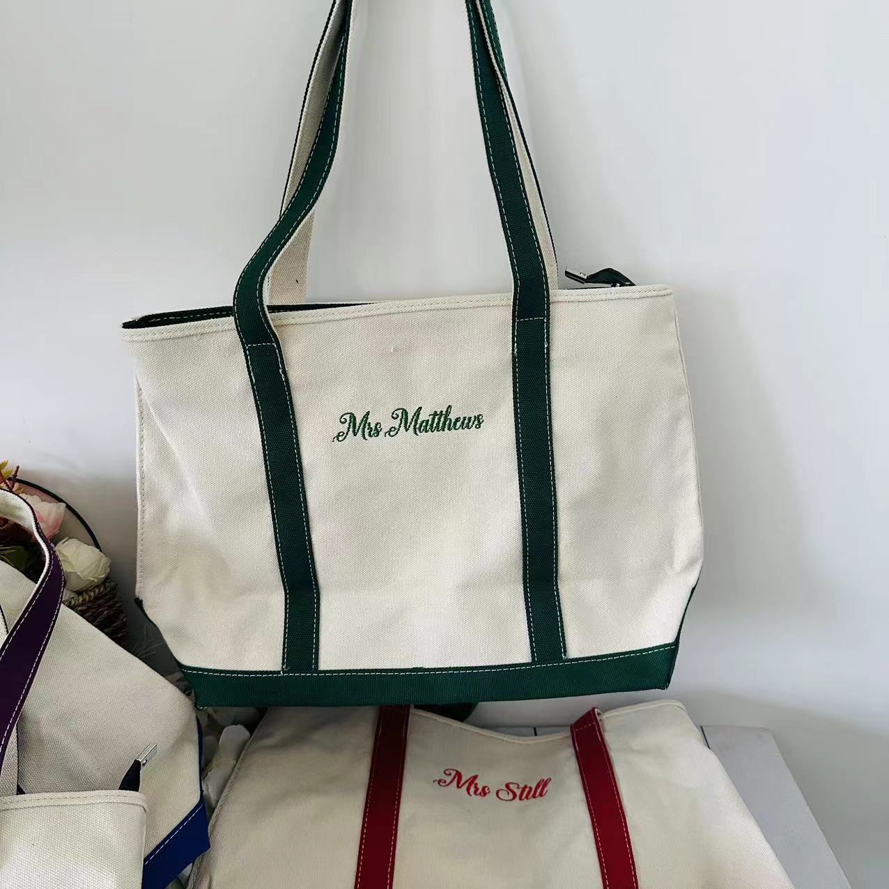 حقيبة حمل مخصصة للقوارب ، حقيب - مراجعة Canvas Tote Designer وسعره